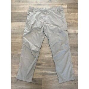 Simms Insect Shield Mens XXL Outdoor Beige Cargo Fishing Lightweight Nylon Pants